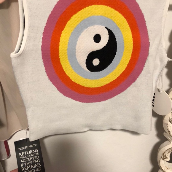Staud Nat Cropped Yin Yang Top 